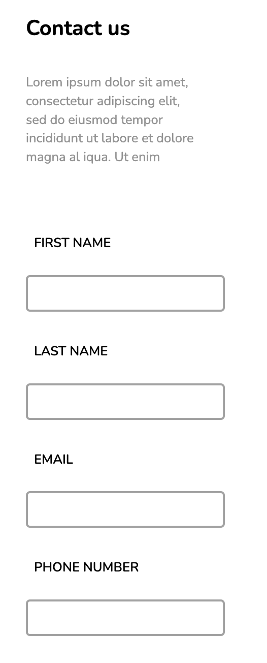 Contact designs for websites: Responsive HTML5 Contact Form Mobile